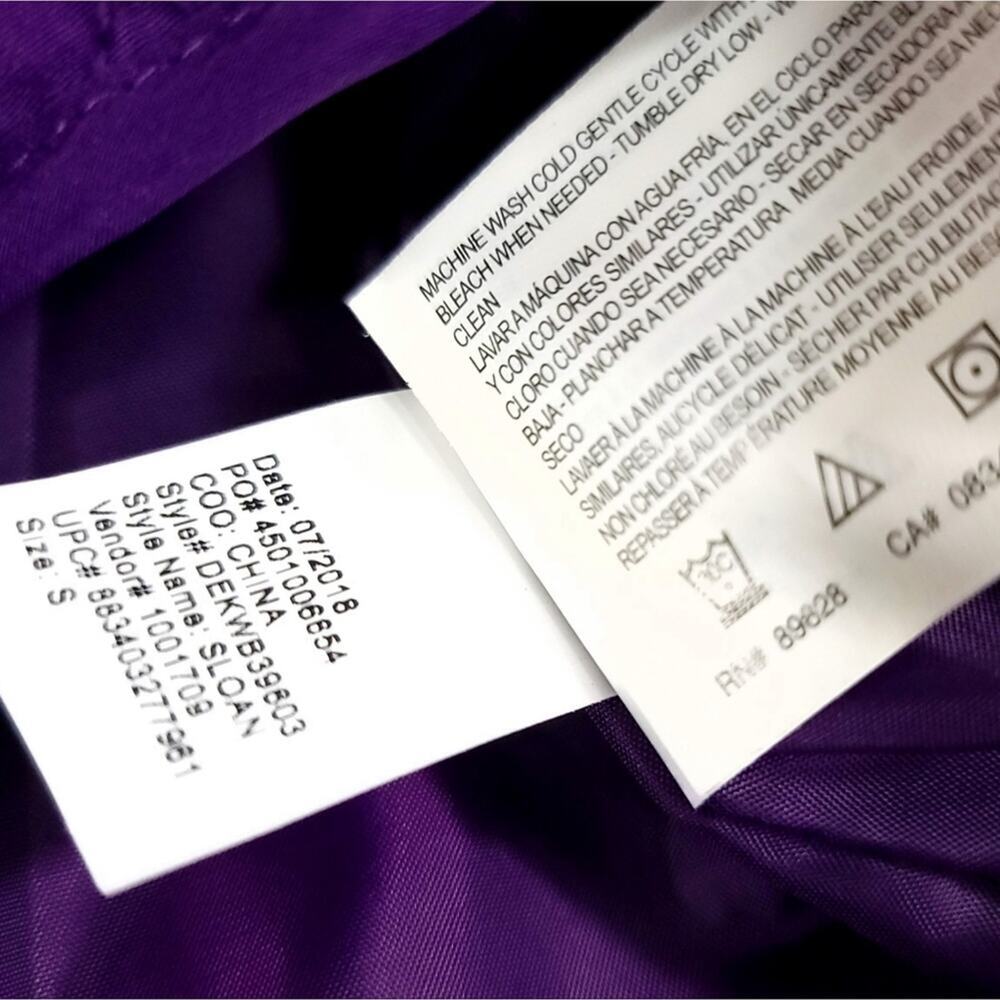 Erika Sloan Quilted Vest Zip-snap Front Purple - Picture 8 of 9